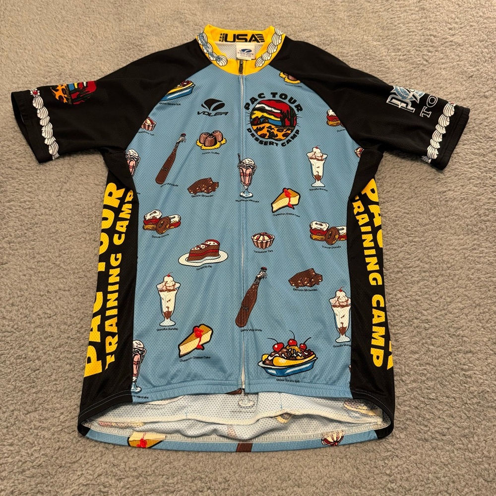 Voler USA Pac Tour Blue Short-Sleeve Cycling Jersey